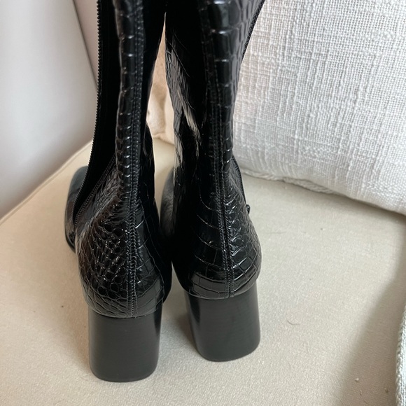 Reformation Nylah Nappah black knee high boots size 38 - Picture 6 of 7